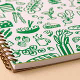 A5 Letterpress Spiral Notebook | Dinner Party