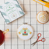 I Love Dogs | Mini Cross Stitch Kit