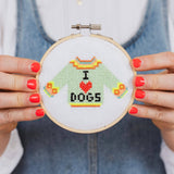 I Love Dogs | Mini Cross Stitch Kit