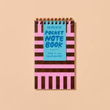 Letterpress Spiral Pocket Notebook | Riviera Stripe
