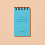 Letterpress Spiral Pocket Notebook | Riviera Stripe