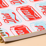 A5 Letterpress Spiral Notebook | Diet Soda