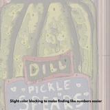 Dill Pickle Spears | Paint-by-Number Kit: 11x14 in.