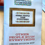 You Don't Have To Go Home | Cross Stitch Kit