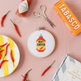 Hot Sauce | Mini Cross Stitch Kit