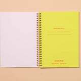 A5 Letterpress Spiral Notebook | Diet Soda