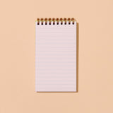 Letterpress Spiral Pocket Notebook | Red/Pink Stripe