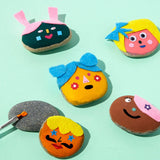 Rock Painting Kit for Kids - Cool Faces