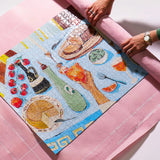 Portable Felt Roll-Up Jigsaw Puzzle Storage Mat