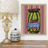 Dill Pickle Spears | Paint-by-Number Kit: 11x14 in.