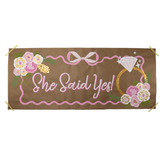 She Said Yes! | Banner By Number