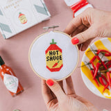 Hot Sauce | Mini Cross Stitch Kit