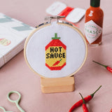 Hot Sauce | Mini Cross Stitch Kit