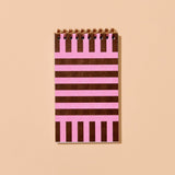 Letterpress Spiral Pocket Notebook | Riviera Stripe