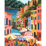 Flower Market: Portofino | Paint-by-Number Kit