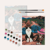 Cowboy Cats | Paint-by-Number Kit: 11x14 in.