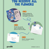 Postcard Puzzle - You Deserve All The Flowers