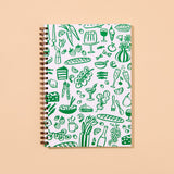 A5 Letterpress Spiral Notebook | Dinner Party